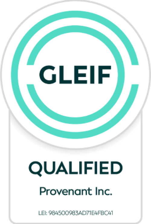 GLEIF Qualified - Provenant Inc.